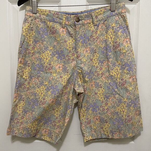 Tommy‎ Hilfiger Khaki Shorts Pastel Floral Chino Cottage Men's Size 30 Preppy - Picture 1 of 9